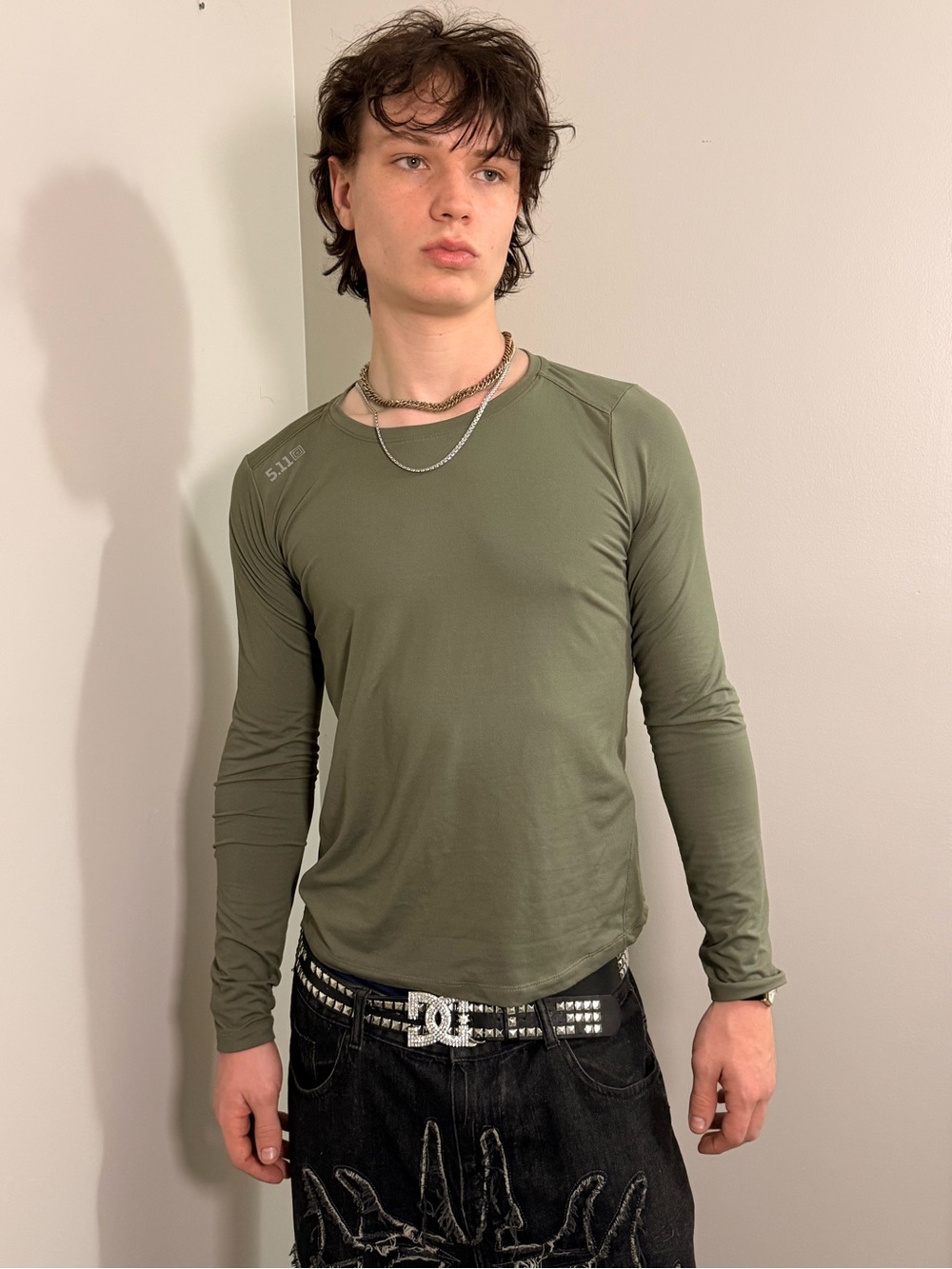 5.11 Tactical Olive Green Long Sleeve Performance Tee